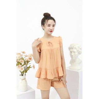 Bộ đồ nữ mặc nhà chất đũi cao cấp, siêu mát