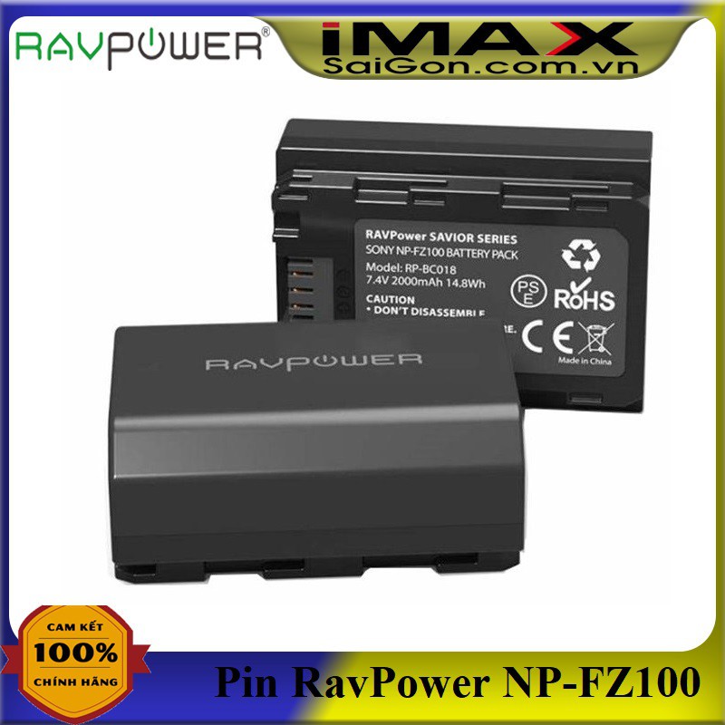 PIN SẠC RAVPOWER CHO MÁY ẢNH SONY NP-FZ100