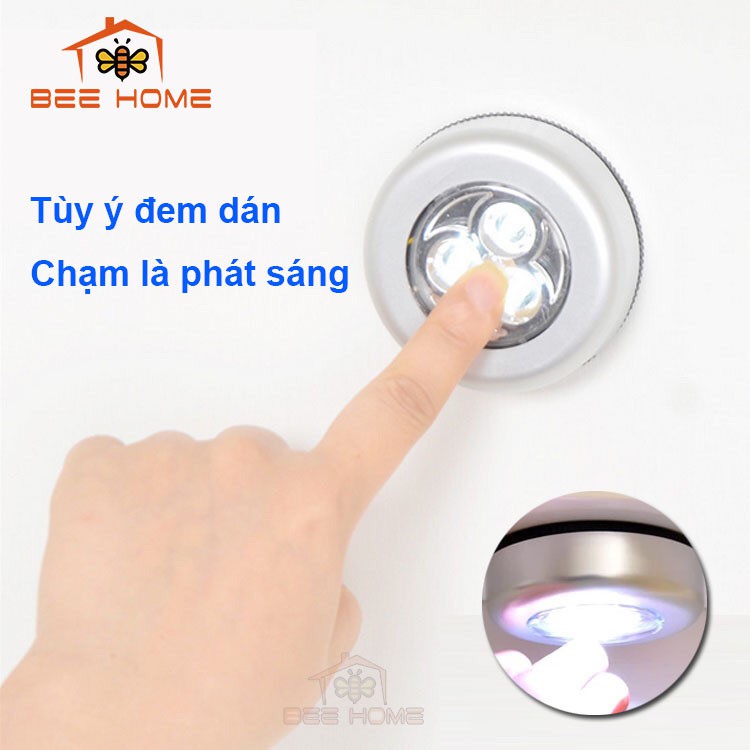 Đèn LED dán tường Điều khiển CẢM ỨNG - BEEHOME - Đèn Led dán tường 3 bóng sáng