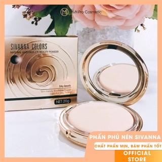 Phấn phủ nén Sivanna Color Natural and Delicate Beauty Powder HF689