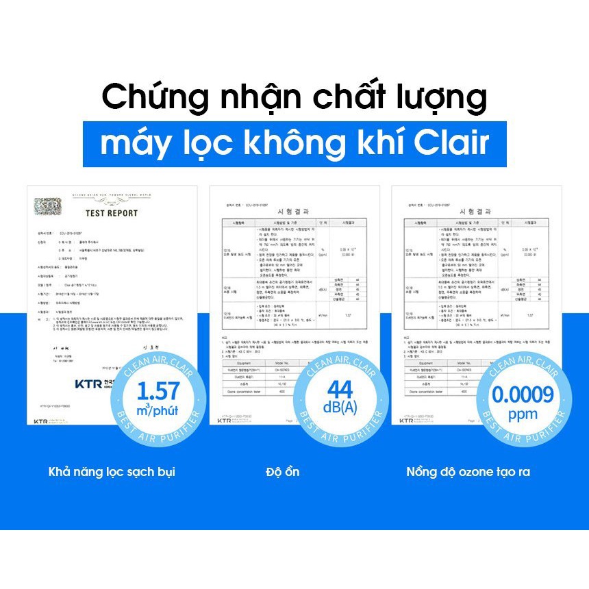 Máy lọc không khí cao cấp Clair K2 - Lọc bụi mịn, diệt khuẩn bằng kia UV hiệu quả đến 99%