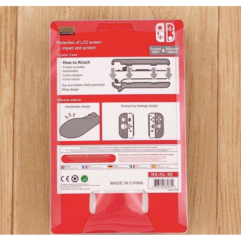 Bộ Case Joy-Con chất liệu TPU dẻo trong suốt cao cấp (DOBE) dành cho máy chơi game Nintendo Switch v1/v2 - Switch OLED