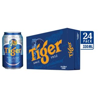 Thùng bia Tiger Xanh 24 lon × 330ml