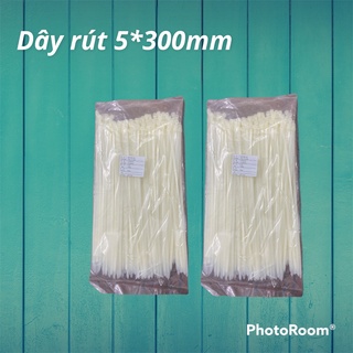 Dây rút nhựa 5*300mm ( ĐÓNG GÓI 1 BỊCH GỒM 250 SỢI DÂY RÚT )