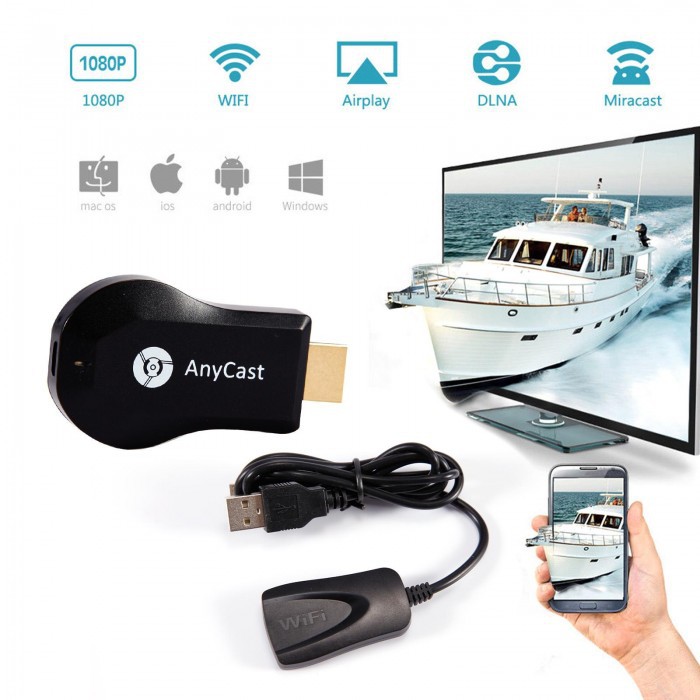 HDMI Không Dây Anycast M4 Plus Cao Cấp CHip Xử Lý Thế Hệ Mới