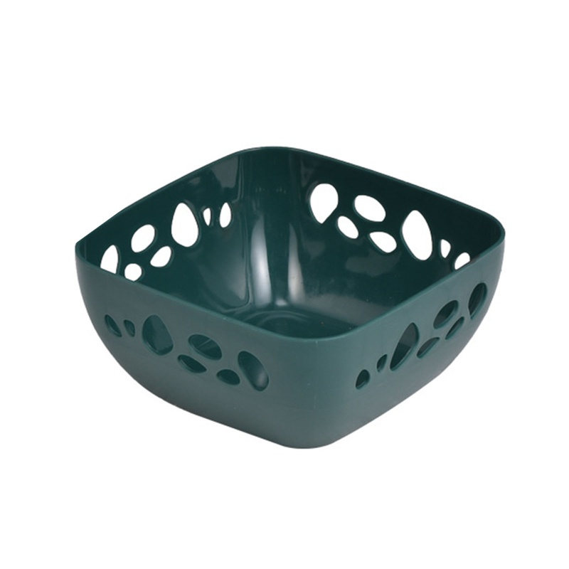 Rổ Nhựa Rửa Trái Cây Ráo Nước Một Tầng Hình Học Siêu Bắc Âu Cho Nhà Bếp Rac