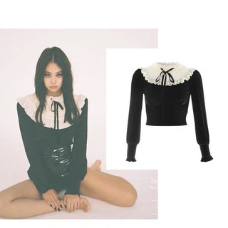 jennie blackpink Áo Lửng Tay Dài Thời Trang Dành Cho Nữ