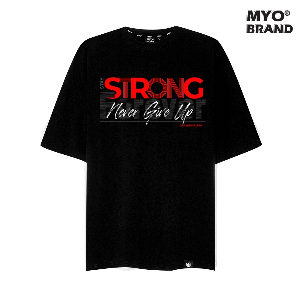 Áo Phông Tay Lỡ MYO Vải Cotton Stay Strong Q008