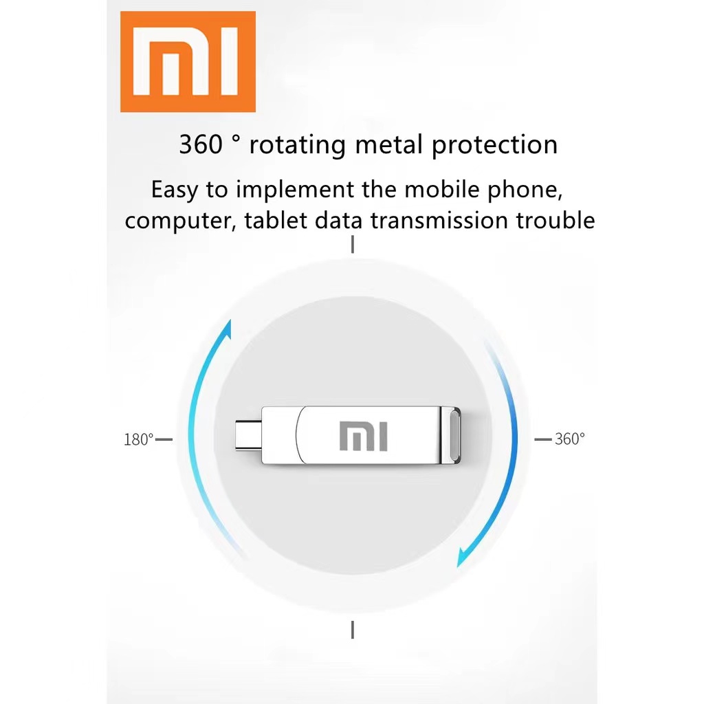 Thẻ Nhớ 2 Trong 1 OTG 2TB 1TB 512GB 256GB 128GB 64GB 32GB 16GB 8GB Tốc Độ Cao Micro USB Type-C Cho xiaomi