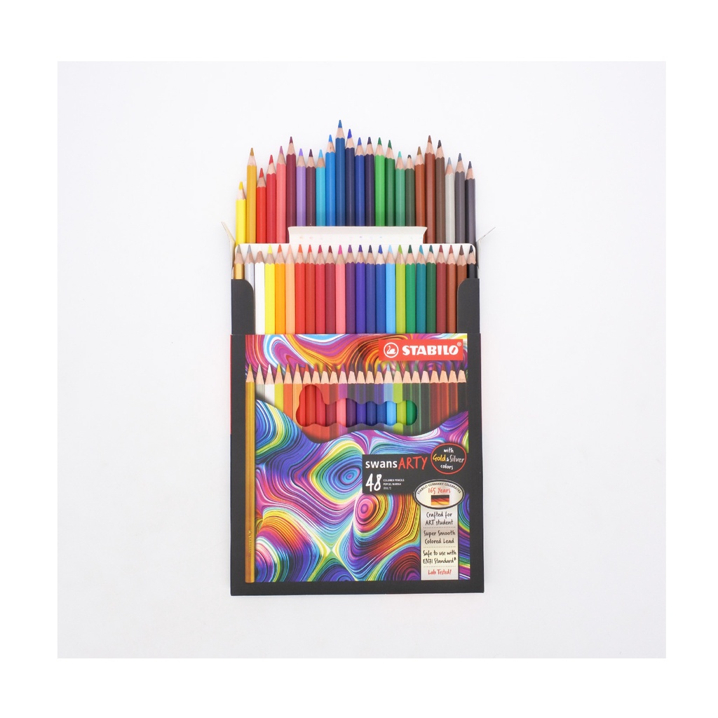 Hộp 12 bút chì màu STABILO Swans Arty CLA – 12 màu