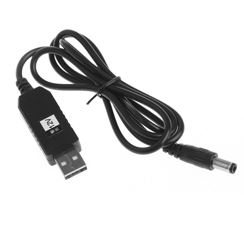 Dây Cáp Chuyển Đổi Usb Dc 5v Sang Dc 12v 2.1x5.5mm Cho Bộ Định Tuyến
