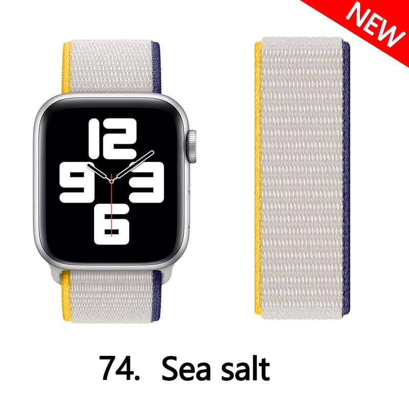 Dây đeo đồng hồ bằng nylon nhiều màu 44mm 40mm 42mm 38mm 44 mm thích hợp cho iWatch 3 4 5 6 se