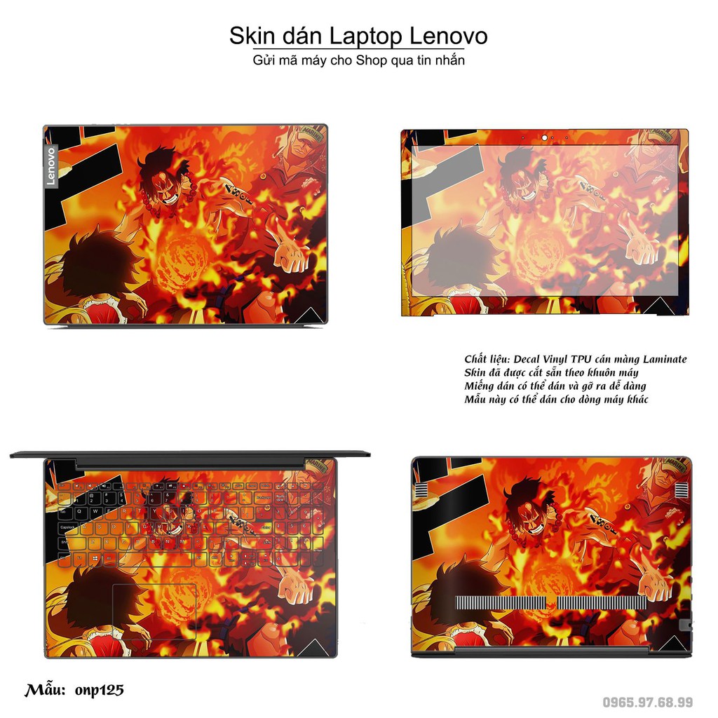 Skin dán Laptop Lenovo in hình One Piece _nhiều mẫu 14 (inbox mã máy cho Shop)