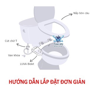 Vòi rửa vệ sinh thông minh Luva Bidet LB-101 - 1 chế độ lạnh - Nhựa ABS siêu bền, không dùng điện