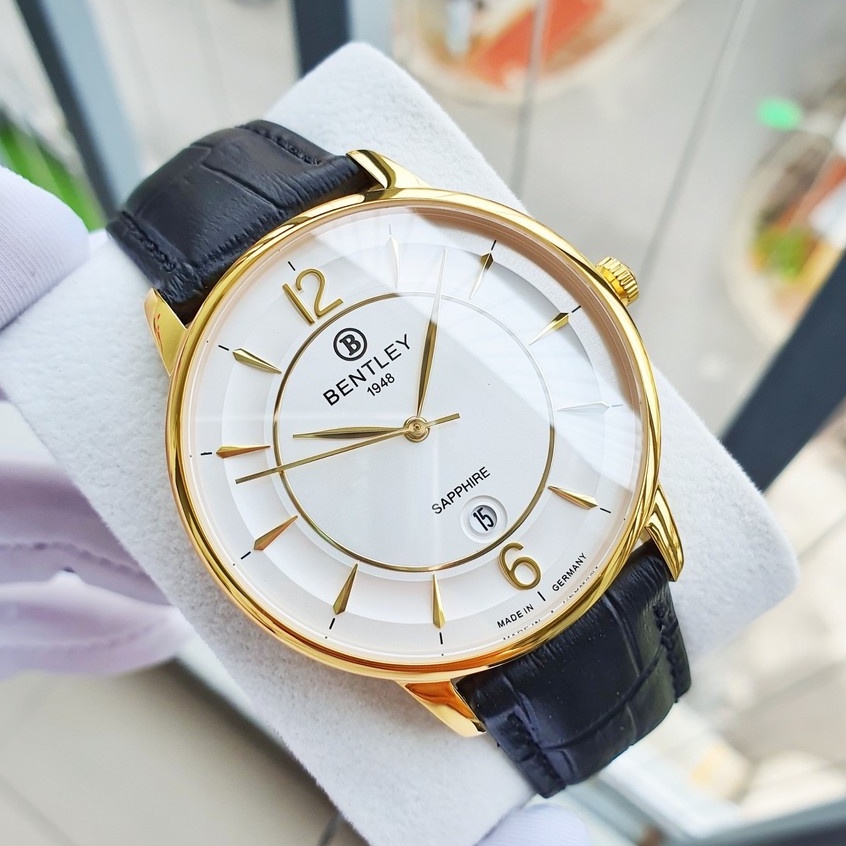Đồng hồ nam dây da BEN3234 mặt kính Sapphire Thiết kế sang trọng Chống xước Chống Nước - BH 06Tháng