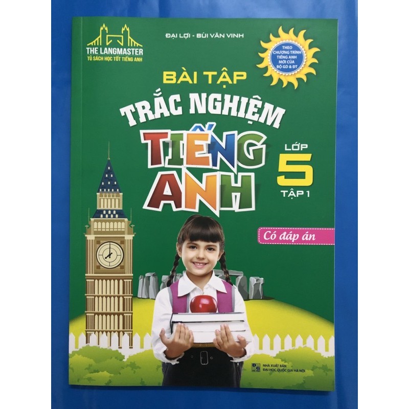 Sách - Bài tập trắc nghiệm tiếng anh lớp 5 (Combo 2 tập)