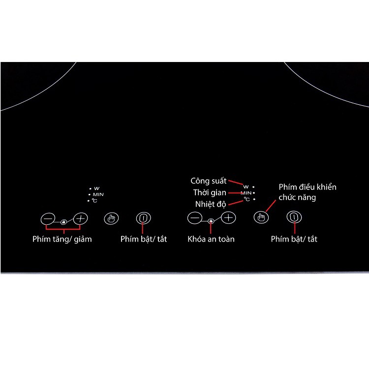 BẾP TỪ Đôi, 2 Vùng Nấu Taka TAKA I2B2