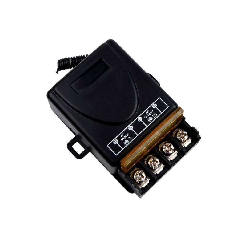 Công tắc điều khiển từ xa Rf 100m/3000w/30A/220V RF 433Mhz chuyên dùng cho máy rửa xe motor bơm nước 2hp.