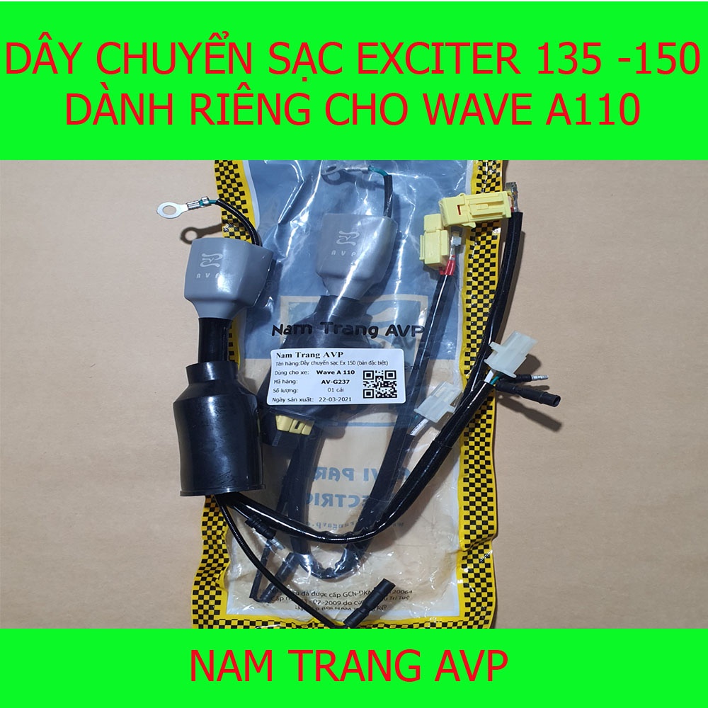 Dây chuyển sạc Exciter 150 lắp cho Wave A 110