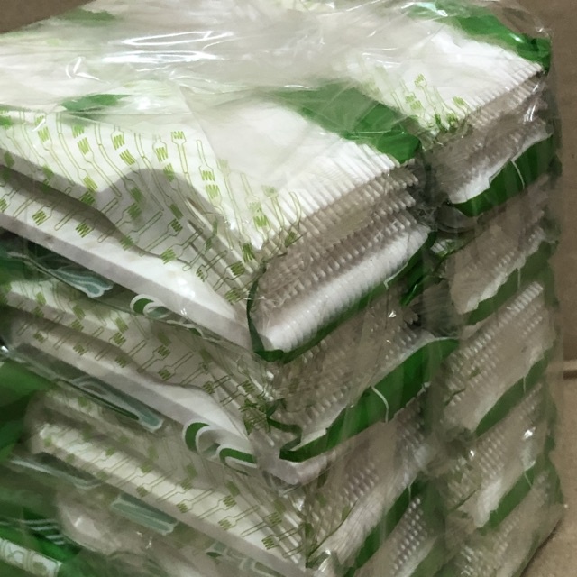 Combo 50 chiếc, 100 chiếc dĩa nhựa trắng dùng 1 lần giá rẻ, an toàn sử dụng