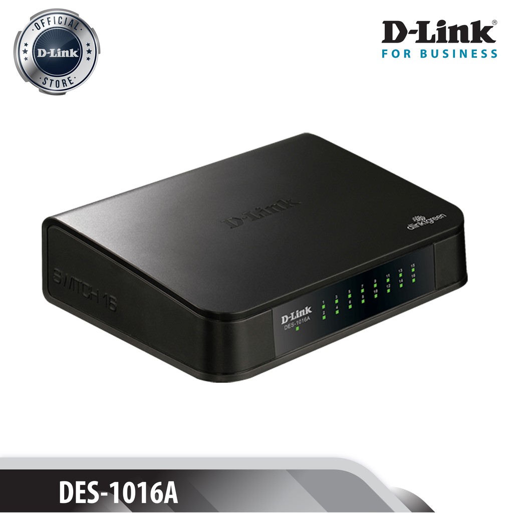 D-LINK DGS-1016A - Bộ chia cổng mạng 16 cổng Gigabit D-Link