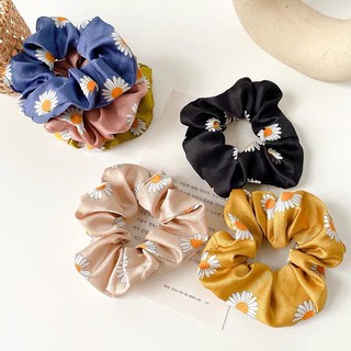 Cột tóc scrunchies dễ thương hình hoa cúc