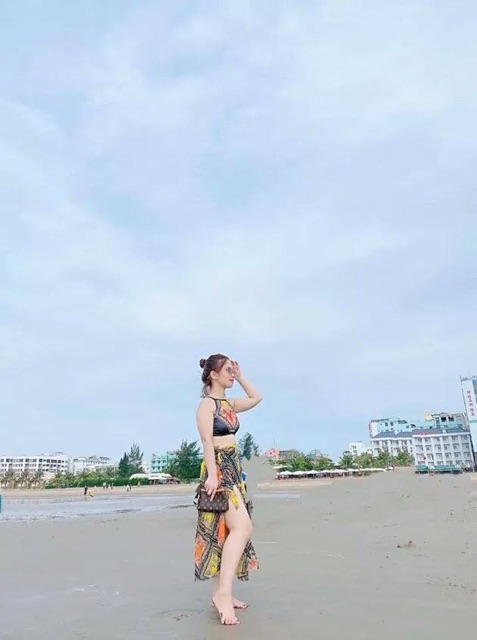 (SẴN HÀNG) Bộ bikini áo yếm 3 mảnh (có ảnh thật) | BigBuy360 - bigbuy360.vn