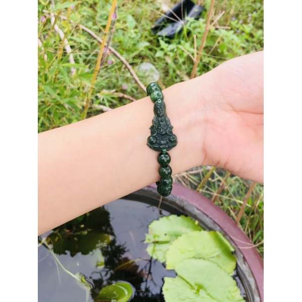 Vòng tay mix quan_âm ngọc_bích 8li