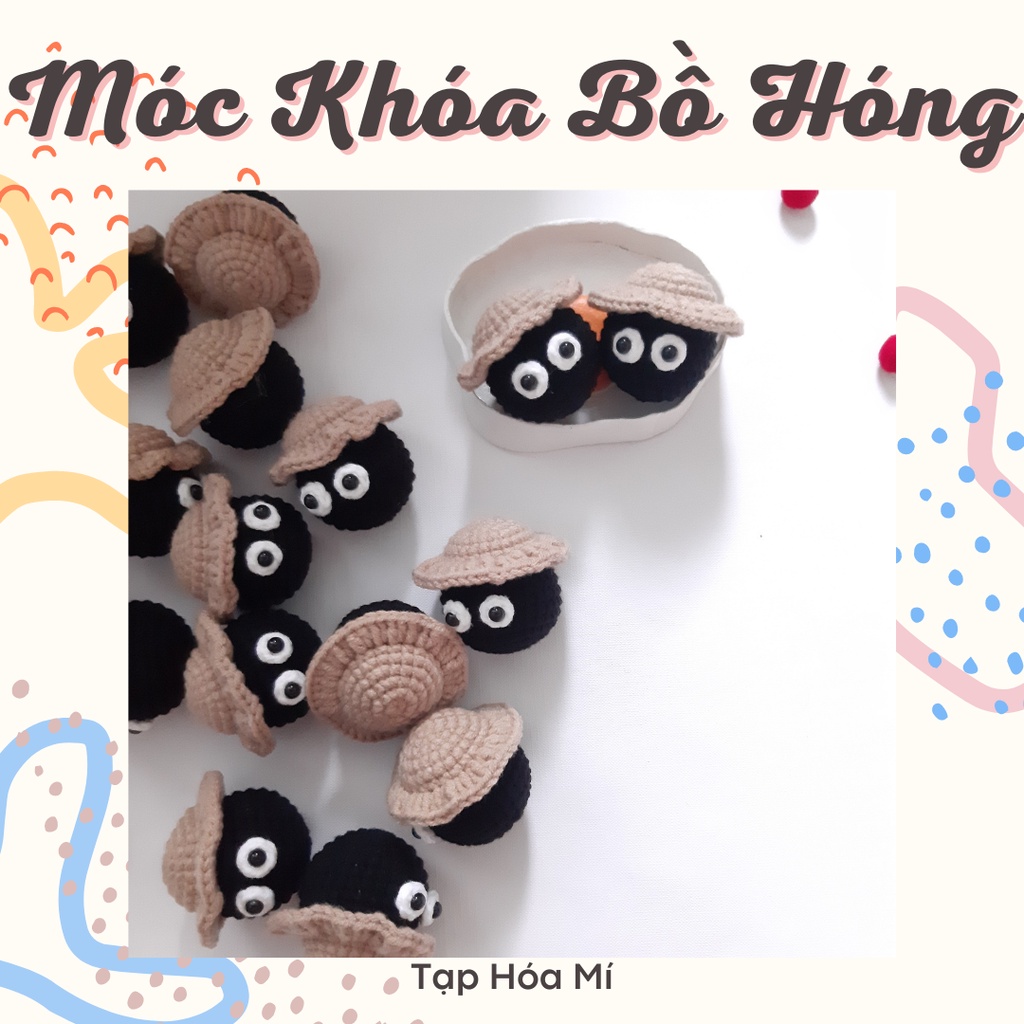 MÓC KHÓA/TREO ĐIỆN THOẠI SUSUWATARI (BÉ BỒ HÓNG - Spirited Away) LEN HANDMADE