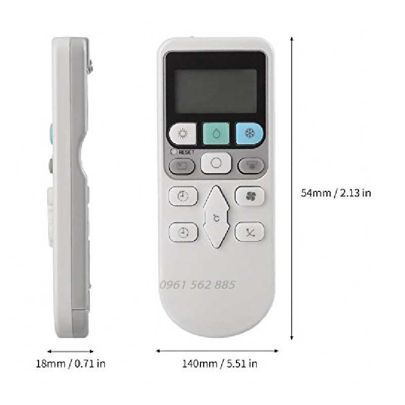 Điều Khiển Remote Máy Lạnh HITACHI RAR-3V2 (Cong) Giá Rẻ