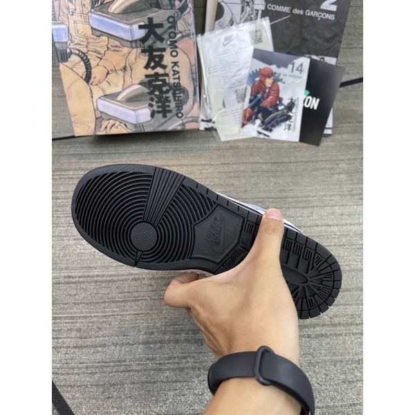 GIÀY SB LOW STEAMBOY KATSU BLUE GREY DA THẬT