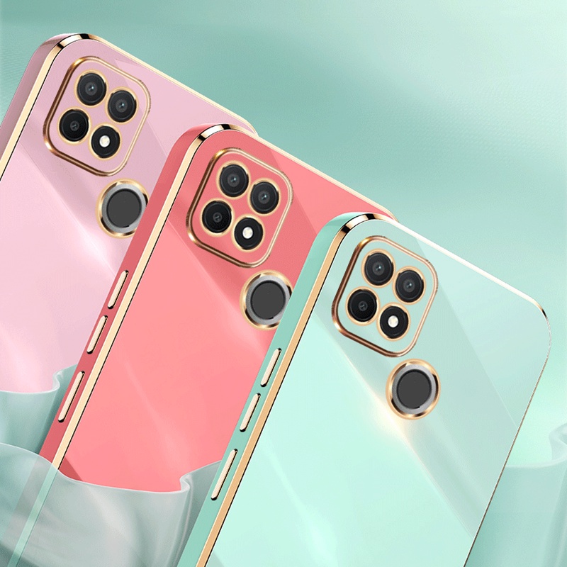 Ốp Điện Thoại TPU Mềm Mạ Điện 6D Cho OPPO Realme C25 C25S C12