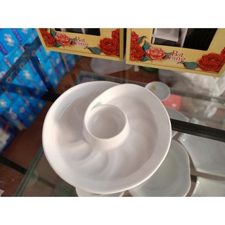 Đĩa ốc xoáy trắng bát tràng