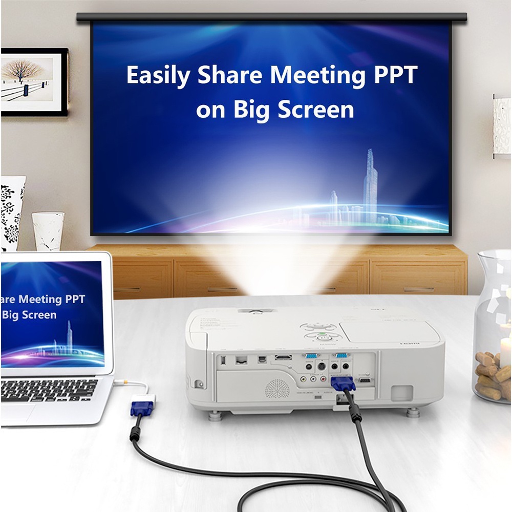 Dây Cáp Vga Chuyển Đổi 1.5M/3M/5M Vga Sang Vga 15Pin Cho Máy Tính/Máy Tính/Máy Tính