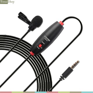 Lensgo lym-dm1 - micro lavalier cài áo có dây, thu âm đa hướng cho smartphone, máy ảnh, máy quay, pc