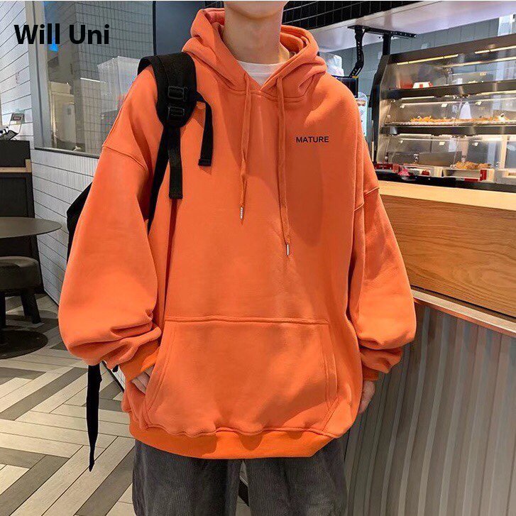 ÁO HOODIE MATURE NGỌC/ XÁM/ ĐEN/ CAM/ TRẮNG/ BE/ XANH