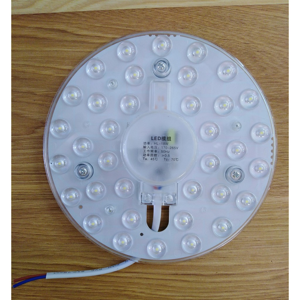 Vỉ led tròn 18w 220v bọc thấu kính dùng thay lắp sửa chữa đèn led