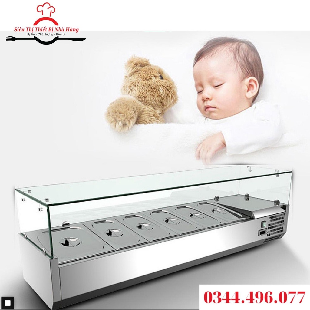 Tủ lạnh bàn cho pizza/bàn salad/quầy buffet hàng chính hãng BẢO HÀNH 12 THÁNG.