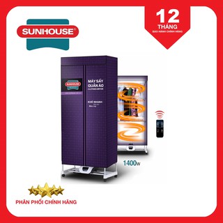 Tủ sấy quần áo Sunhouse SHD2707 có điều khiển, sấy 15kg quần áo