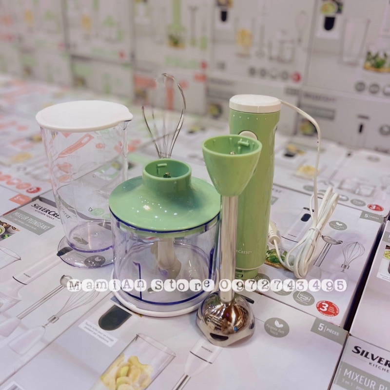 Máy xay cầm tay 3in1 SilverCrest hàng nội địa Pháp
