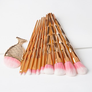 Bộ 11 Cọ Trang Điểm Cán Đuôi Cá