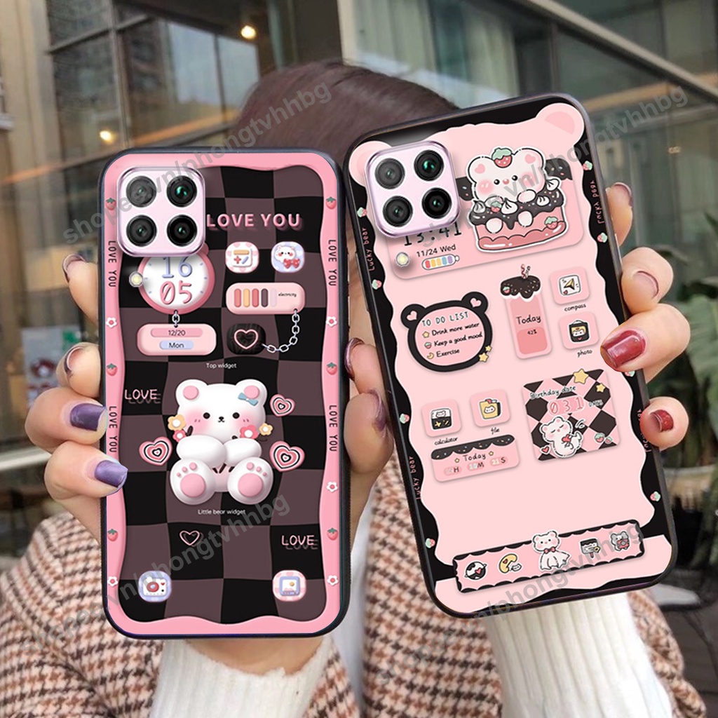 Ốp lưng Huawei Nova 7i gấu,thỏ trắng , đồng hồ dễ thương cute cực đẹp