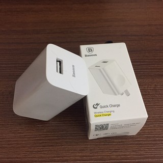 Củ sạc nhanh Baseus 1 cổng, Quick Charge, công suất 24W
