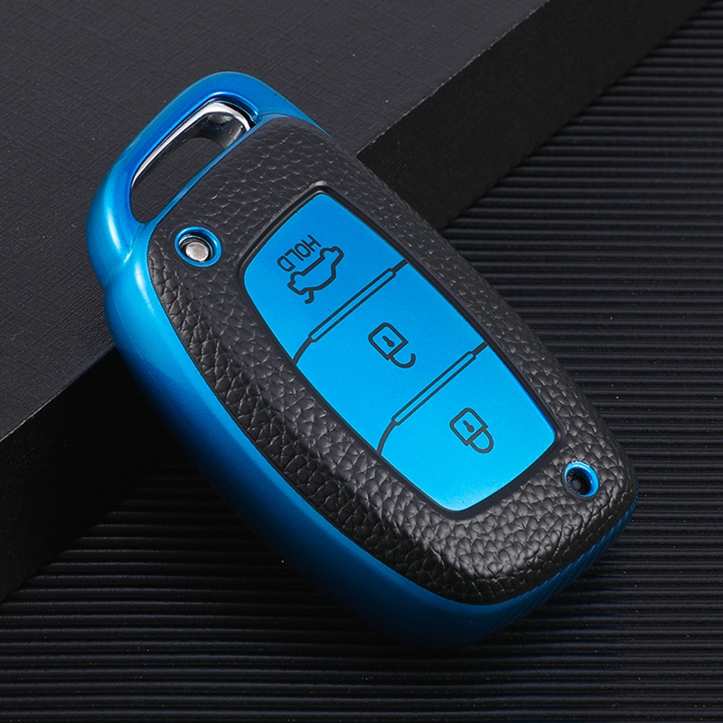 Bao Da Bảo Vệ Chìa Khóa Xe Hyundai Elantra HB20 I10 I20 I30 IX25 IX35 IX45 TUCSON