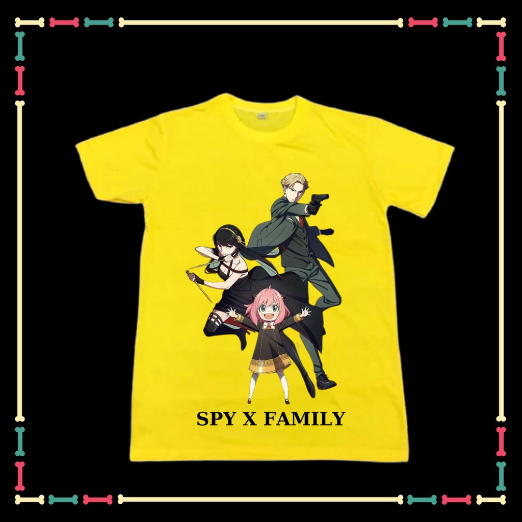 Áo thun Spy x family anime phôm rộng cho nam nữ, có size trẻ em