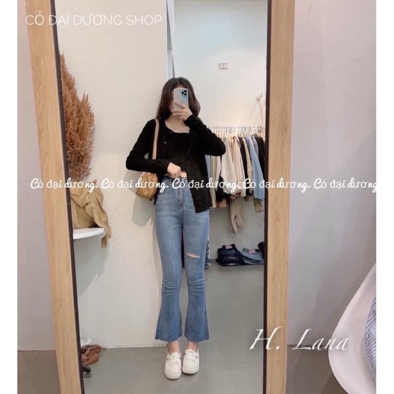 MÃ 055-QUẦN JEAN LOE XANH 1 RẠCH | BigBuy360 - bigbuy360.vn