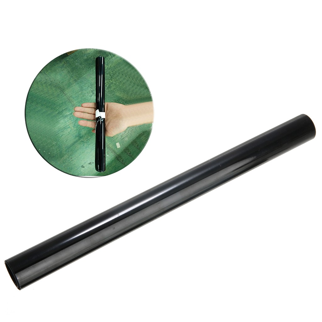 1 Cuộn Phim Vinyl Màu Đen Dán Kính Cửa Sổ Xe Hơi Chống Tia UV / Trầy Xước 100x50cm