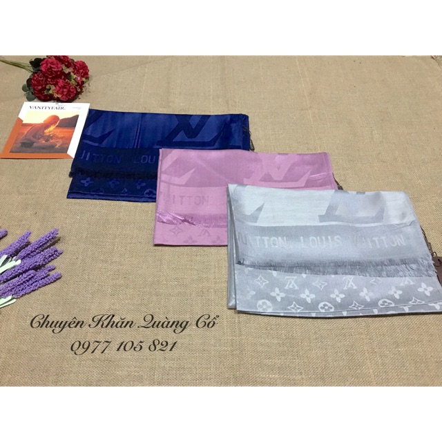 Khăn Pashmina hoạ tiết LV