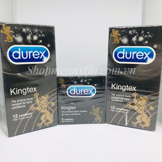 Bộ 2 hộp bao cao su kingtex 24 chiếc tặng 1 bao cùng loại 3 chiếc
