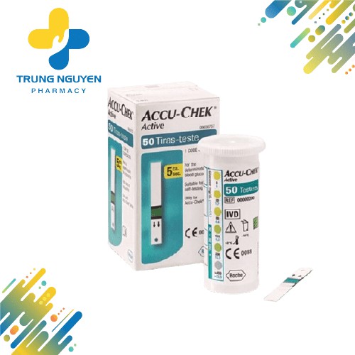 Que thử đường huyết Accu chek Active 50 (Hộp 50 que)